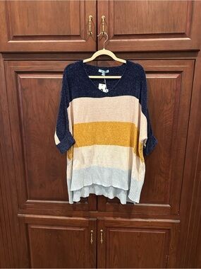 NWT striped sweater by She + Sky O/S